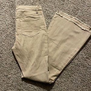 Tan height rise bell bottom jeans, From SHEIN